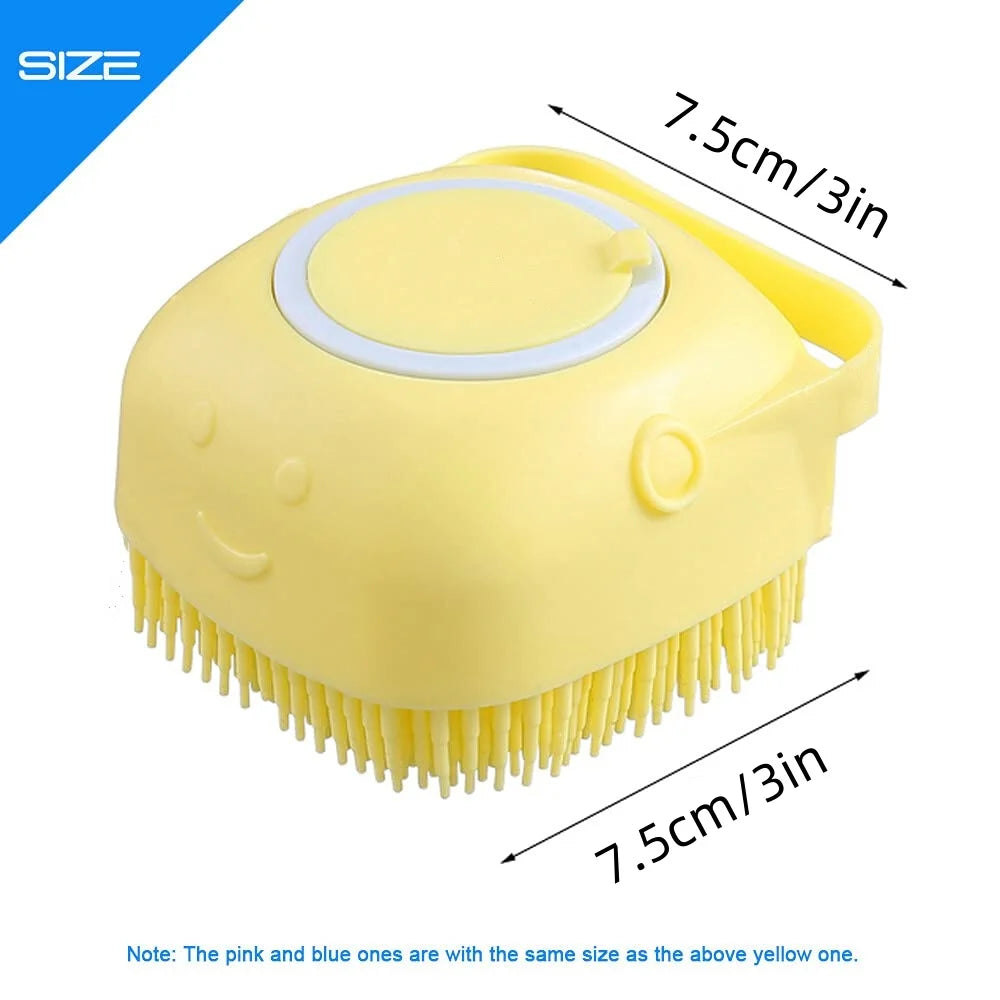 Pet Bath Brush Comb Cat Dog Grooming Massage Glove Fur Removal Deshedding
