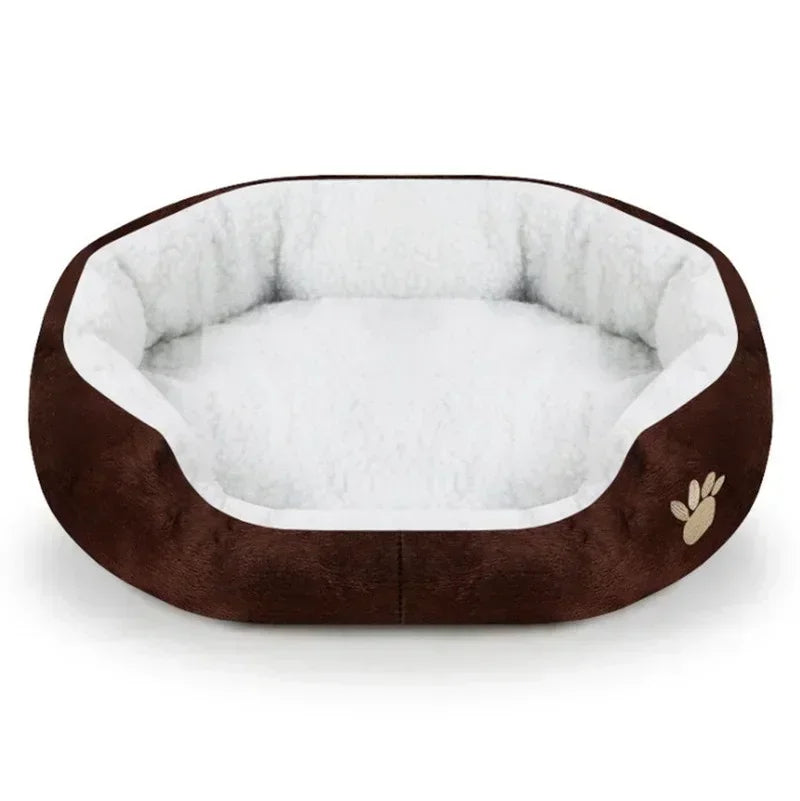 Cashmere Plush Dog Bed Sofa Lounger Warm Kennel Large Dogs