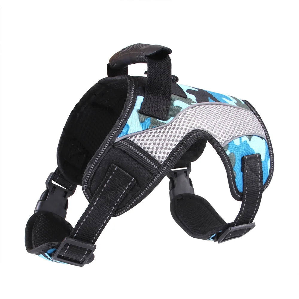 No-Pull Padded Dog Harness Leash Clips Easy Control | PawJoyKwT