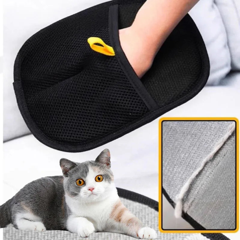Pet Grooming Glove Hair Remover Brush for Dogs Cats