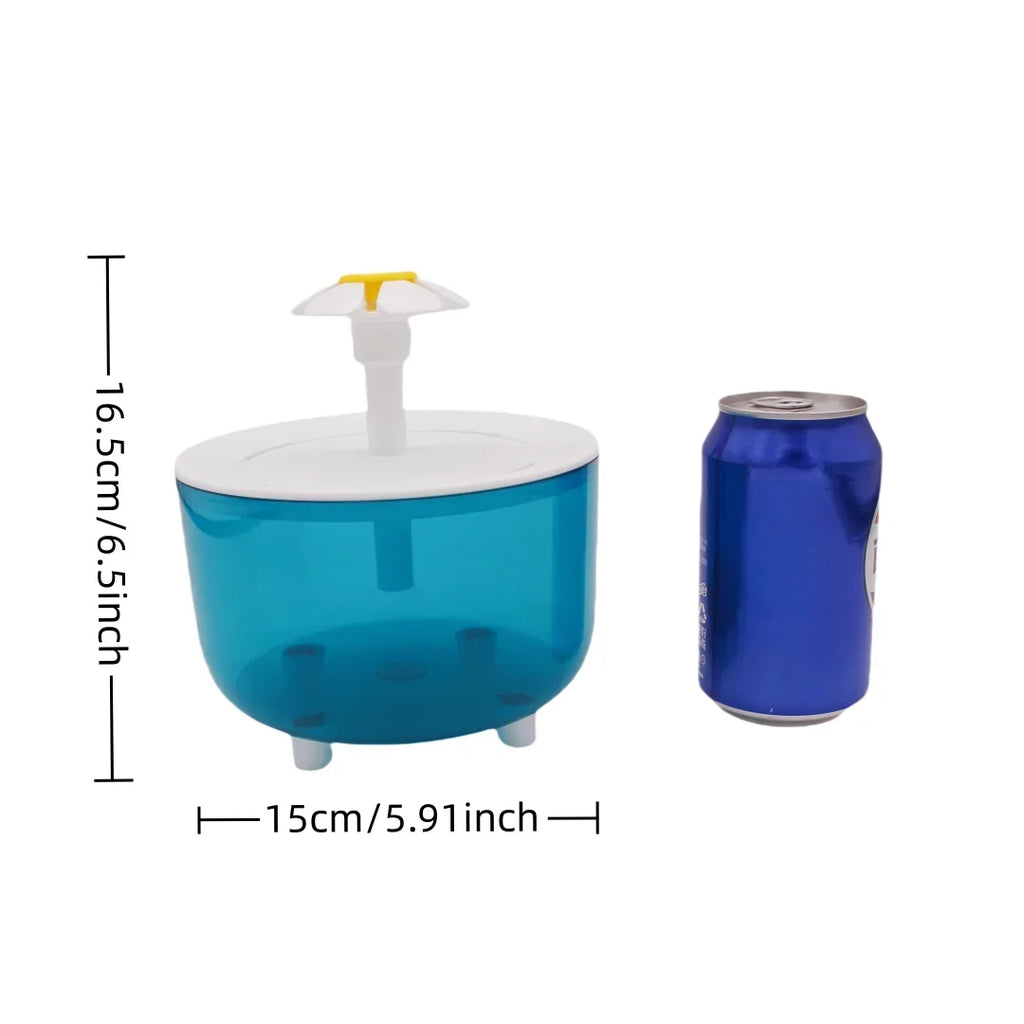 1.2L Silent Cat Water Fountain USB with Filter Foam