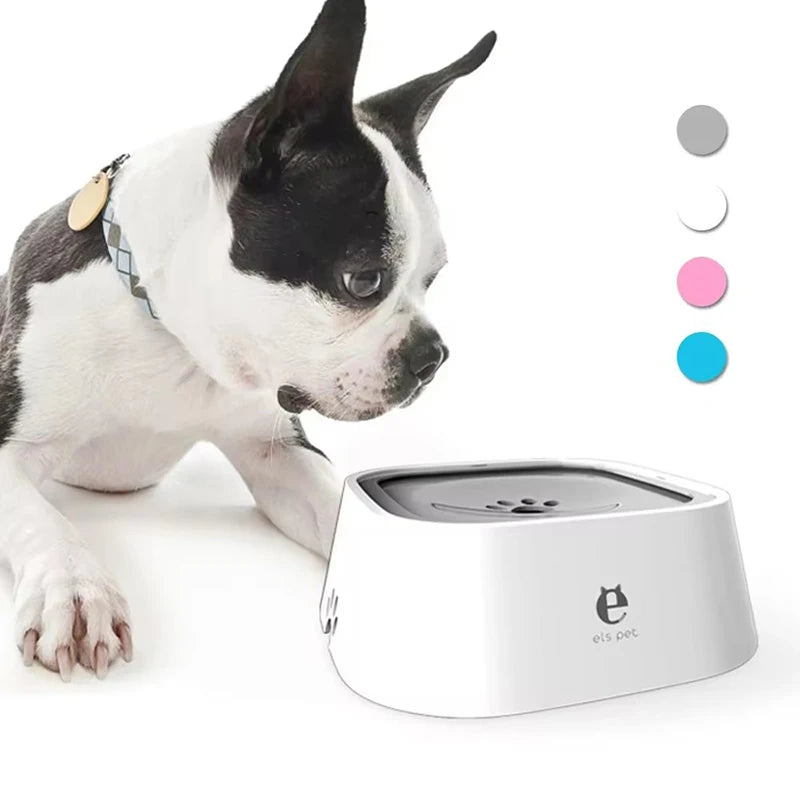 No-Spill Slow Water Feeder Dog Bowl
