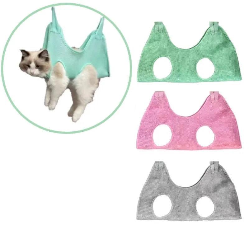 Cat Grooming Restraint Bag Anti-Scratch Bath Hammock