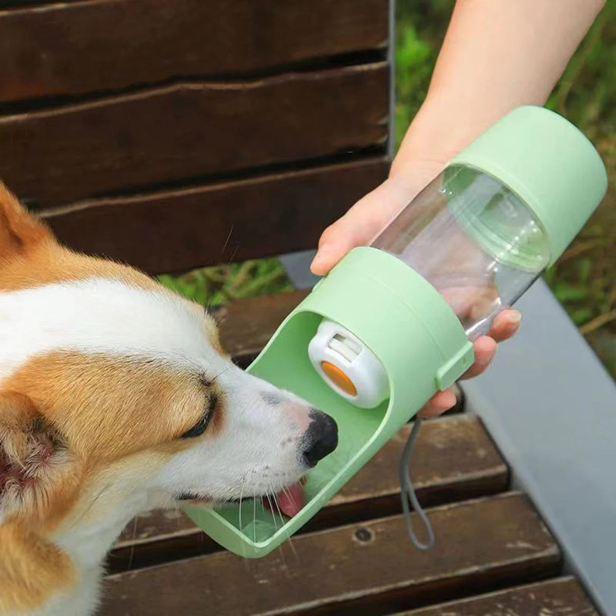 Portable Pet Water & Food Bottle for Outdoor Travel