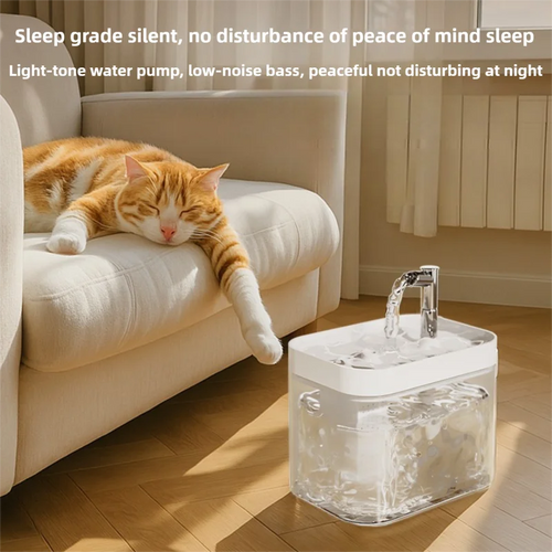 2.5L Gravity Pet Water Fountain | Self-Refilling Cat Dispenser USA