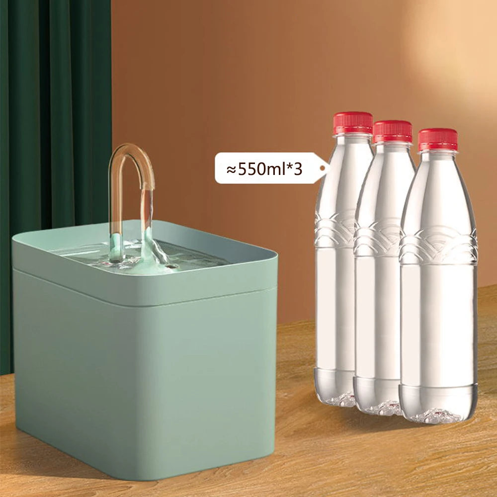 Electric Silent Cat Water Fountain USB Auto Filter for Cats & Puppies