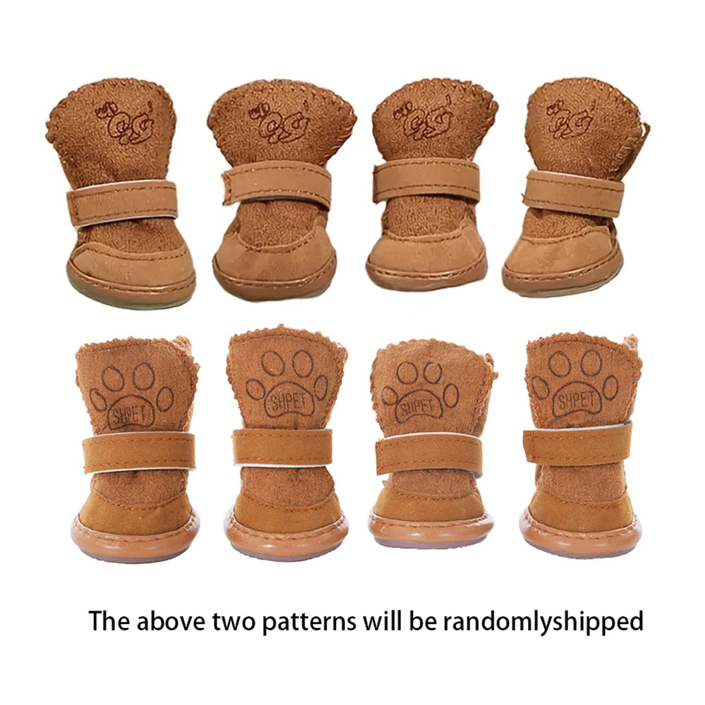 Plush Snow Boots for Cats & Small Dogs — Warm & Washable