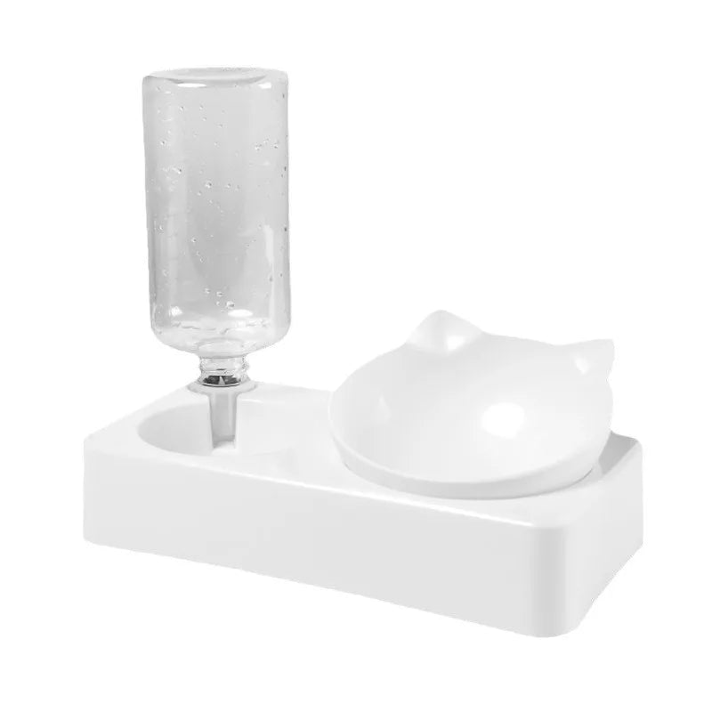 2-in-1 Automatic Pet Water & Food Dispenser Bowl