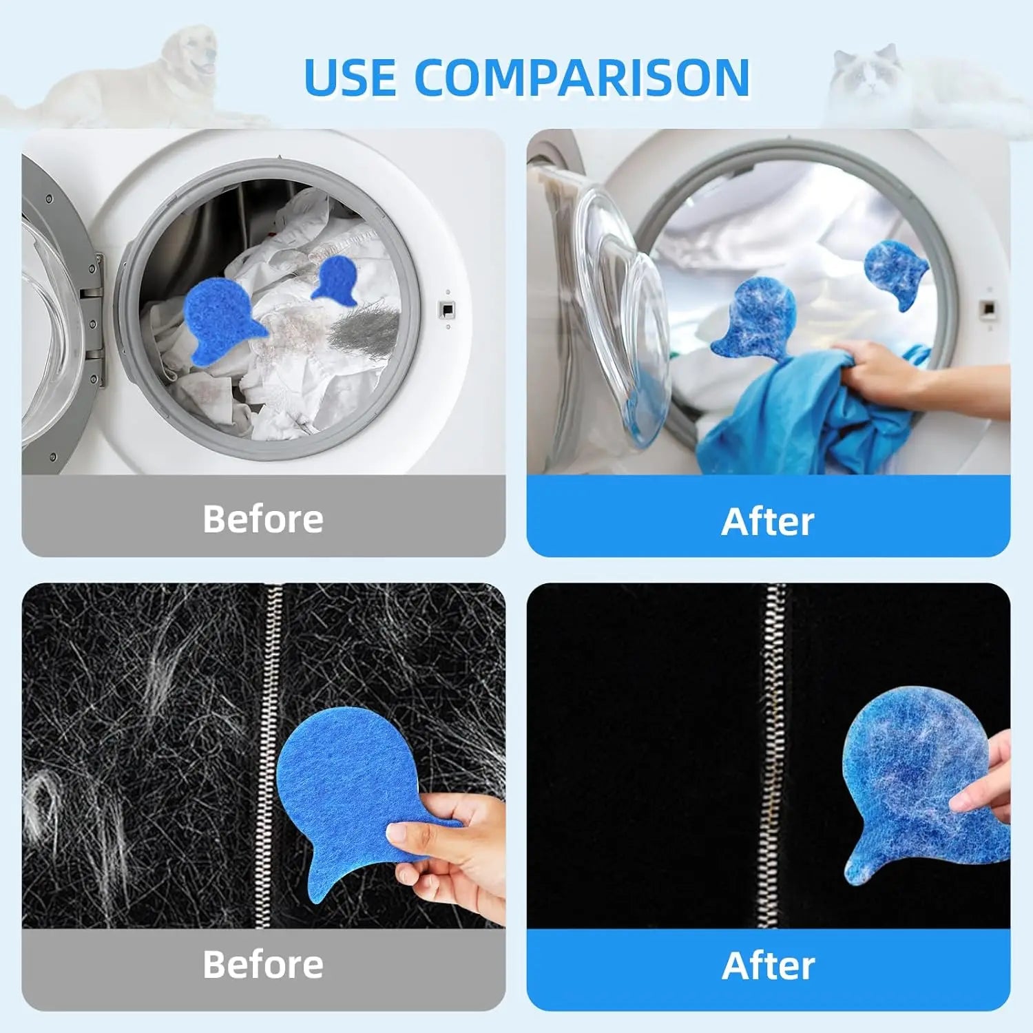 Multifunctional Pet Grooming Brush Comb Set for Dogs and Cats