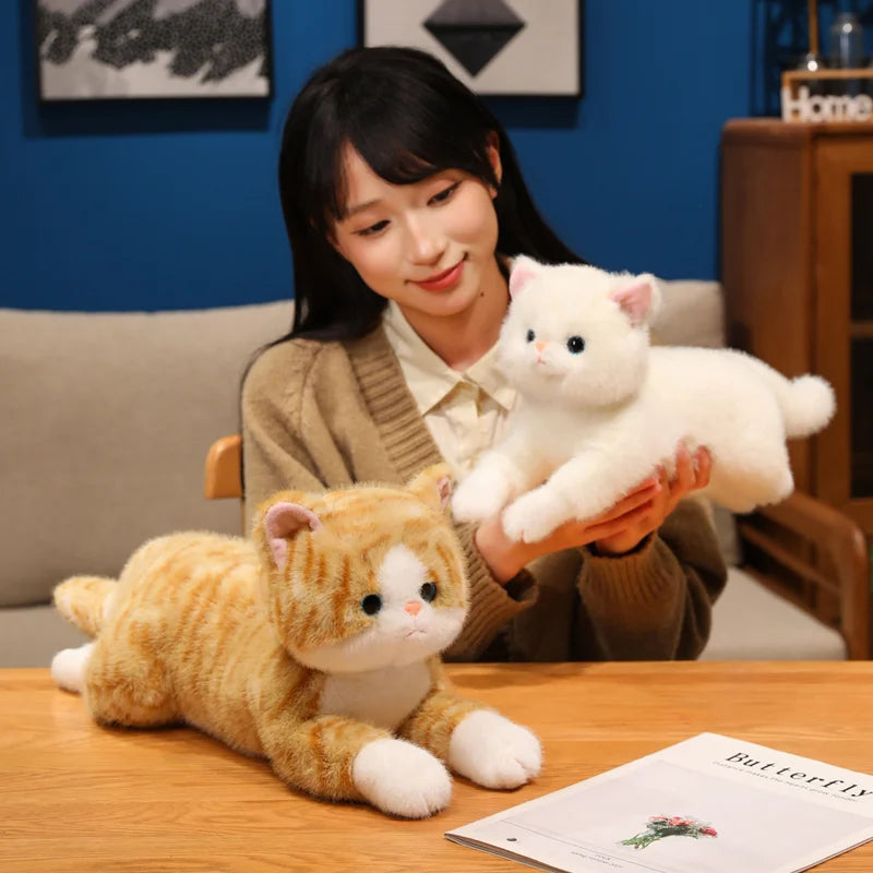 Cute Kitten Plush Toy Soft Stuffed Cat Pillow Kids Gift