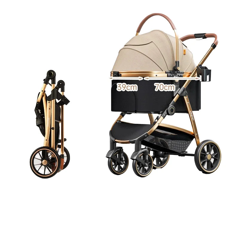 Portable Dog Carrier Stroller Backpack for Travel