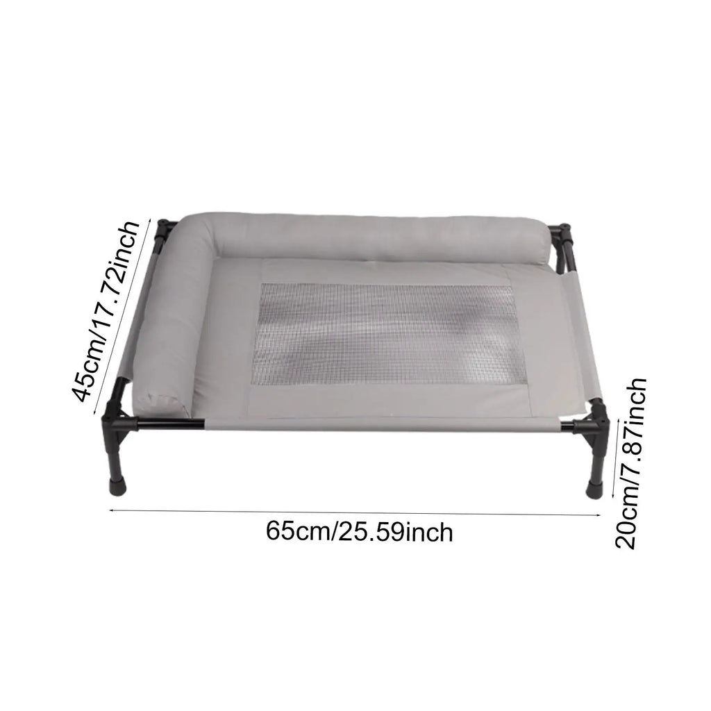 Heavy Duty Elevated Pet Bed Outdoor Spacious Metal Frame Dogs