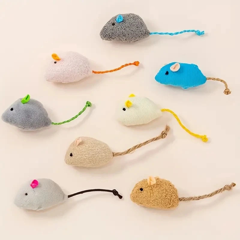 Interactive Plush Rat Set Toy for Cats | PawJoyKwT