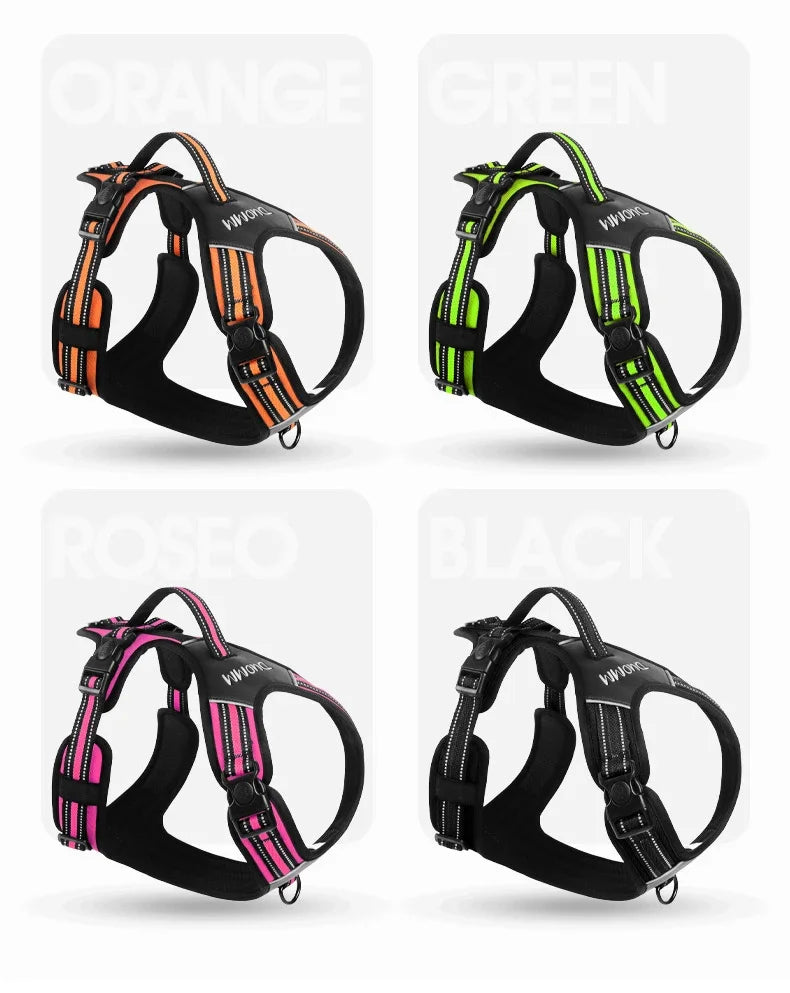 Dog Harness Leash Set Star Print Cute Adjustable No Pull Vest Small Medium Puppy