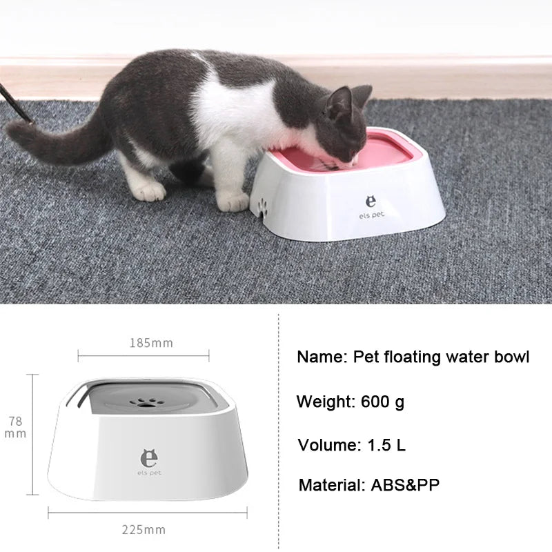 Floating Anti-Overflow Portable Water Bowl for Pets