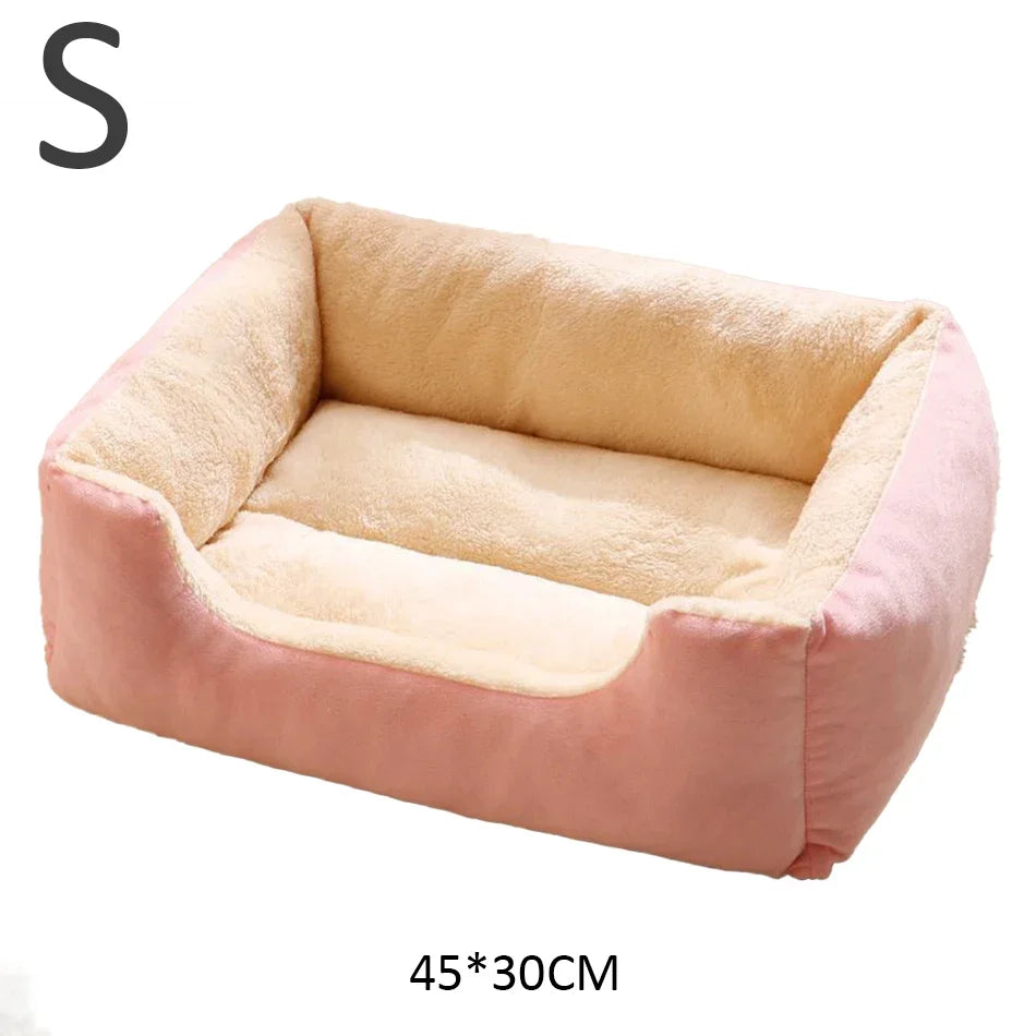 Cat Kitten Basket Bed – Cozy Pet House Habitat