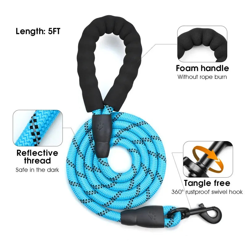 No-Pull Reflective Dog Harness Leash Combo Padded | PawJoyKwT