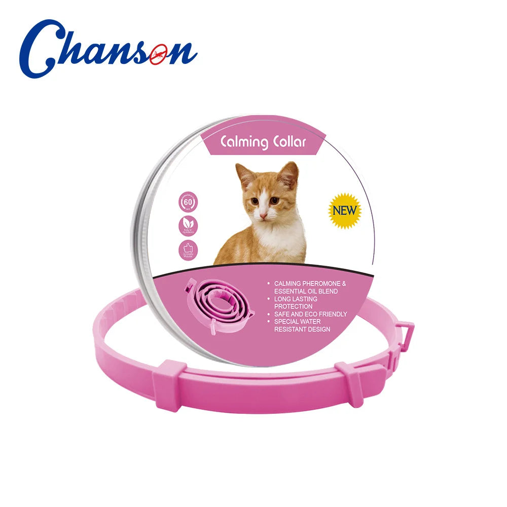 Pet Calming Collar Anxiety Pheromone Cats Dogs Adjustable