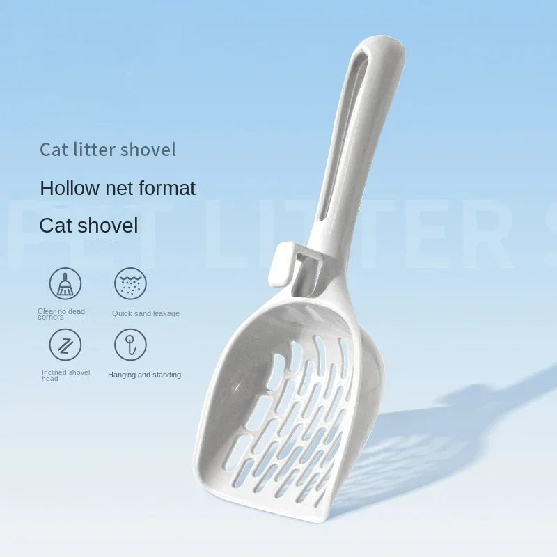 Cat Litter Scoop Plastic Shovel Base Self-Cleaning Kitten Tool