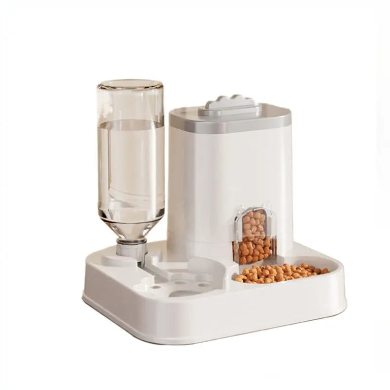 Gravity Auto Pet Feeder Water Dispenser Bowl Cats Dogs