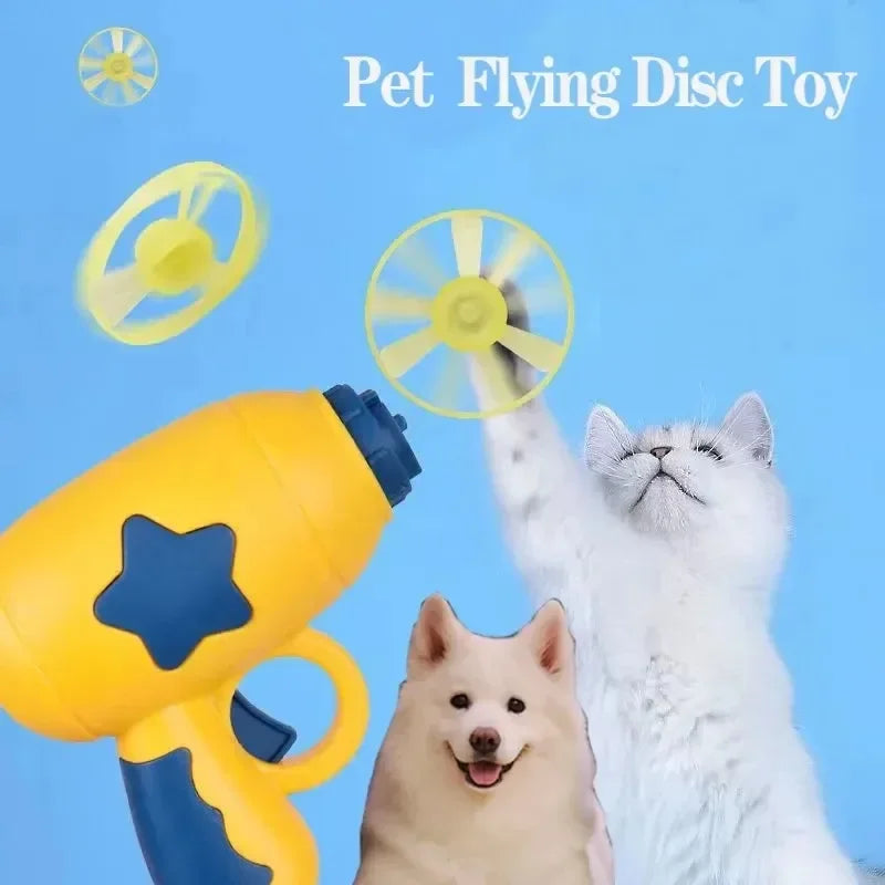 Mini Flying Disc Shooting Toy for Cats | PawJoyKwT