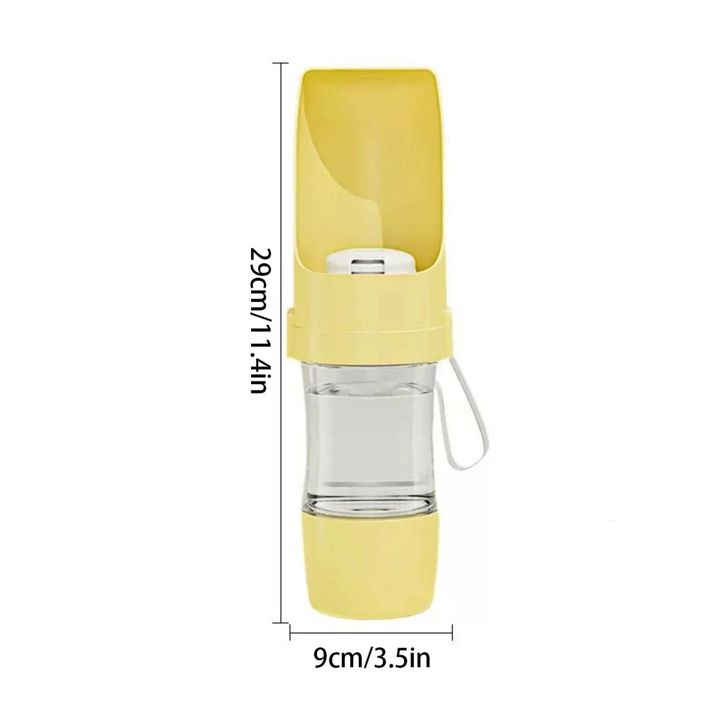 Portable Pet Water & Food Bottle for Outdoor Travel