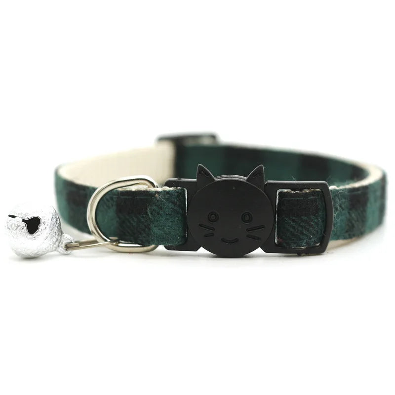 Reflective Cat Collar Adjustable Nylon Bell Head Pattern