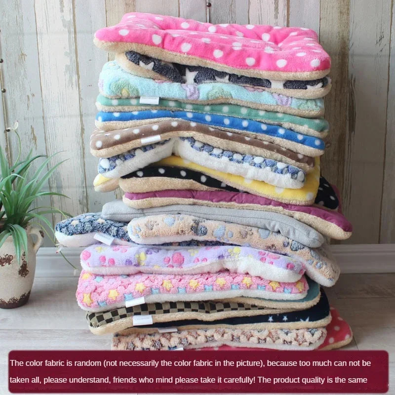 Double-Sided Plush Pet Sleeping Mat for Cats Dogs