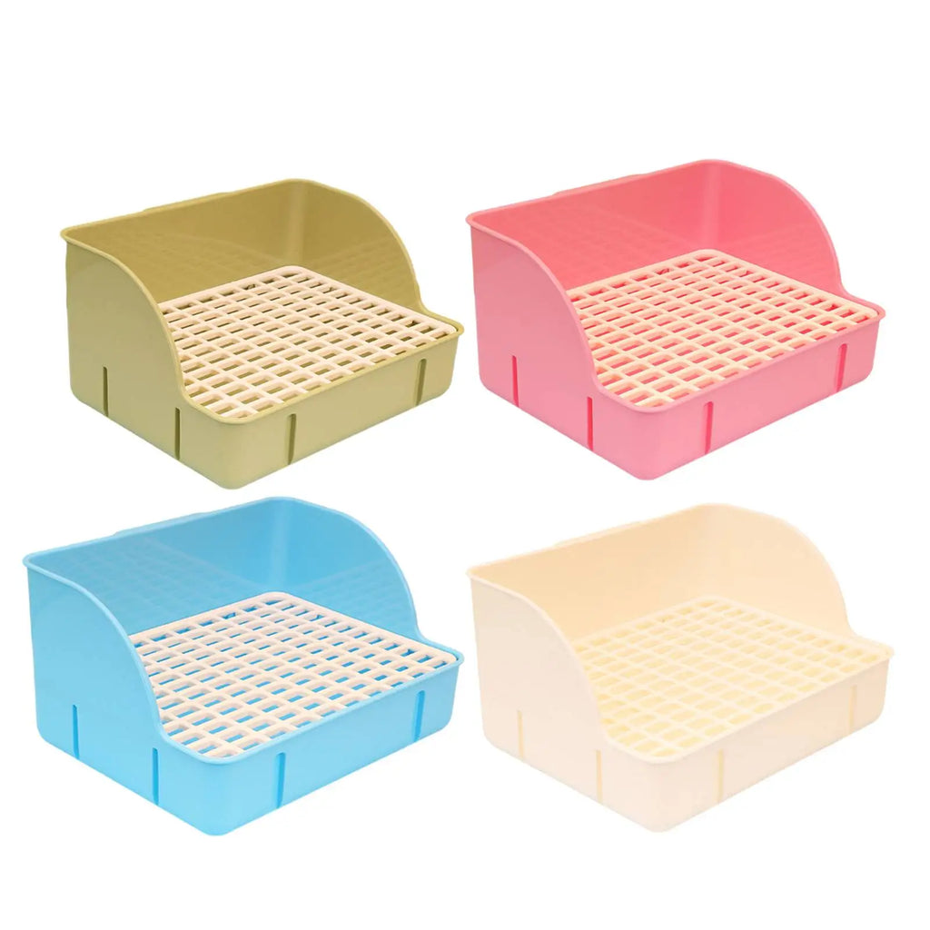 Small Animal Litter Box for Rabbits Hamsters Chinchillas Rats