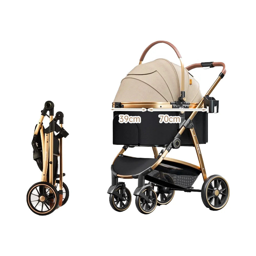 Portable Dog Carrier Stroller Backpack for Travel