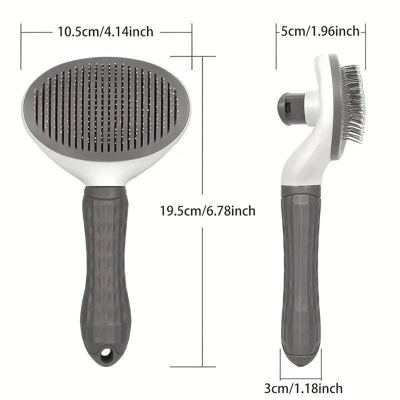 One-Click Pet Hair Removal Comb Brush for Cats and Dogs