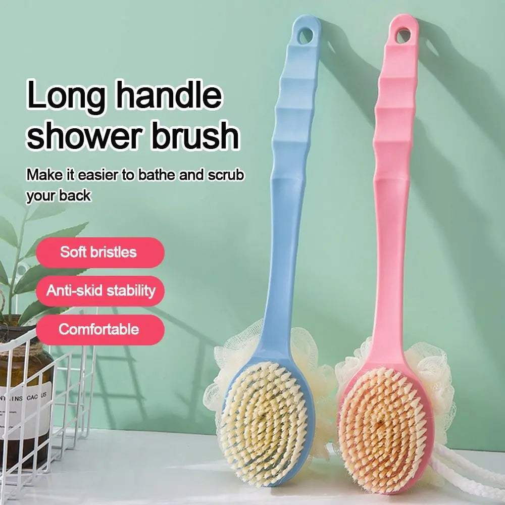 Long Handle Soft Bristle Body Bath Shower Brush