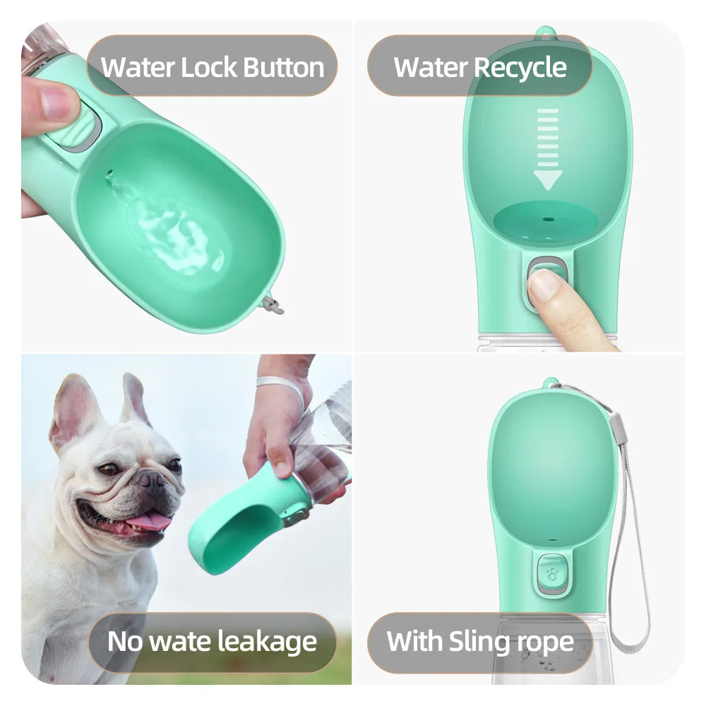 Portable Leakproof Water Bottle for Dogs — All Breeds