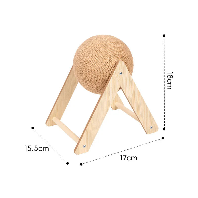 Cat Toy Scratch-ball - Vertical, Wear-resistant, Non-falling Off, Self-play Entertainment and Claw Grinding, Cat Scratch-ball