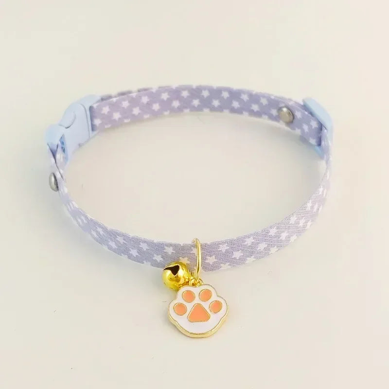 Adjustable Kitten Collar Bell Breakaway Cat Necklace Puppy