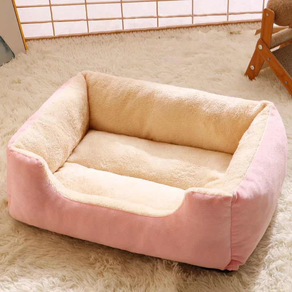 Cat Kitten Basket Bed – Cozy Pet House Habitat