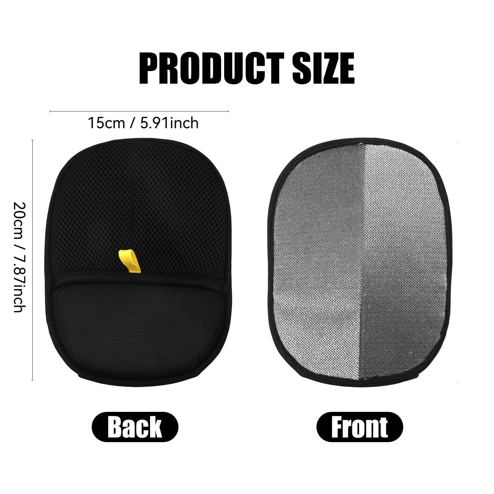 Reusable Static Pet Hair Removal Double-Sided Gloves