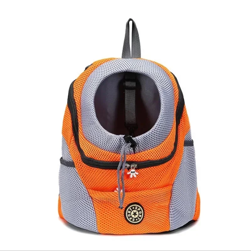 Front-Fold Pet Backpack Carrier with Ventilation Mesh