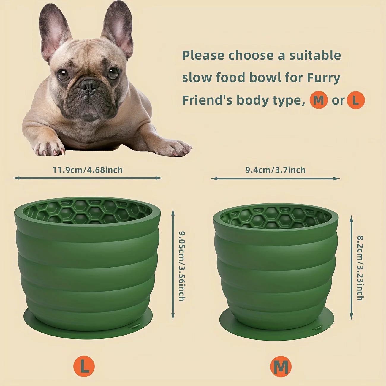 Silicone Slow Feeder Dog Bowl Suction Cup