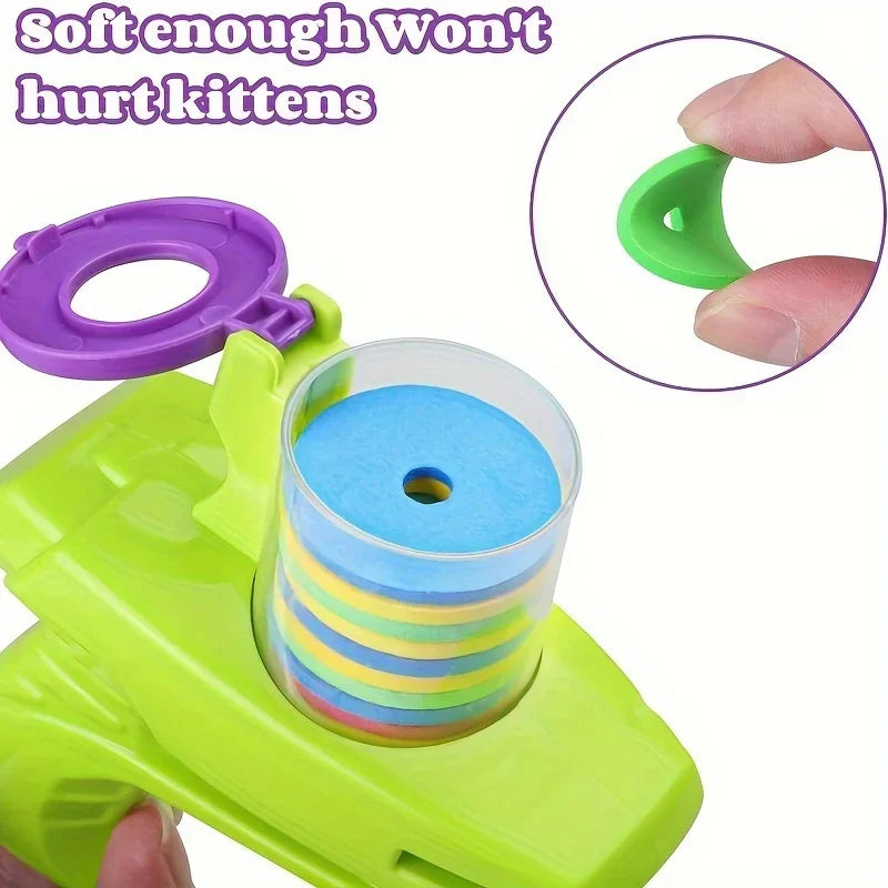 Colorful Flying Disc Launcher Set for Pets | PawJoyKwT