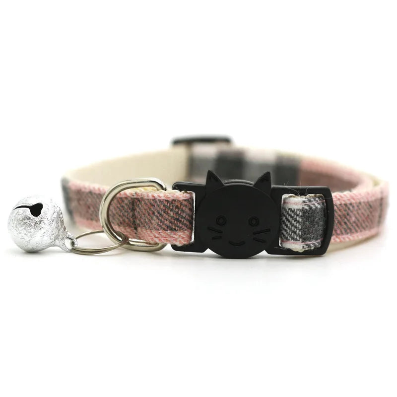 Reflective Cat Collar Adjustable Nylon Bell Head Pattern