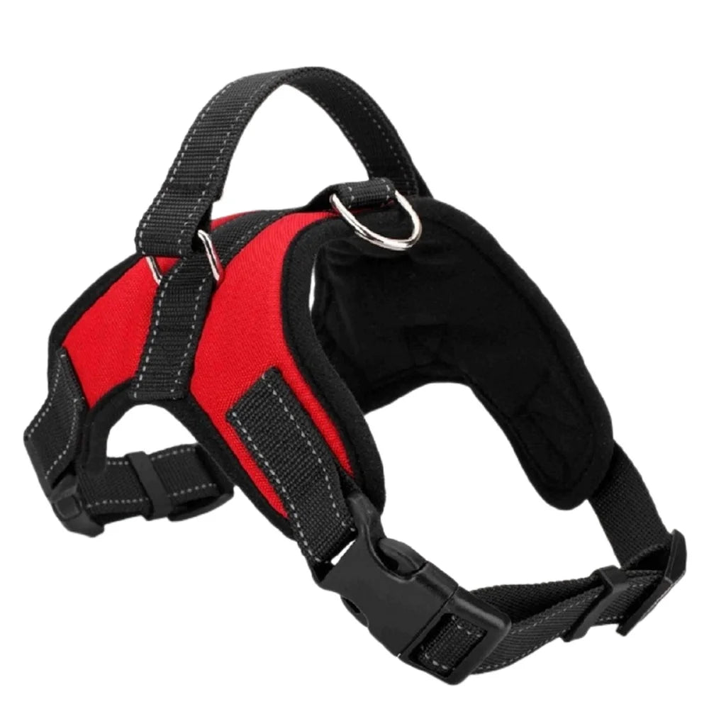 Padded Reflective Nylon Dog Harness All Sizes Husky | PawJoyKwT