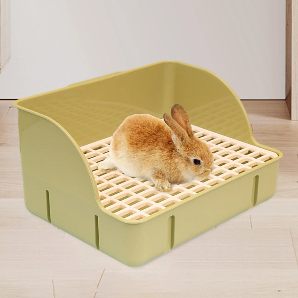 Small Animal Litter Box for Rabbits Hamsters Chinchillas Rats