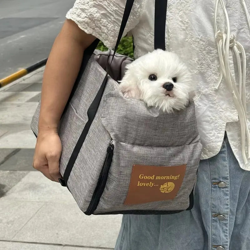 Dog Car Seat Bed Central Portable Carrier for Small Pets