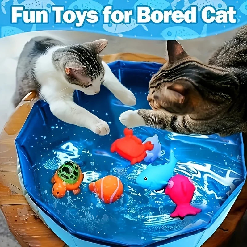 Outdoor Blue Water Play Pool for Pets | PawJoyKwT