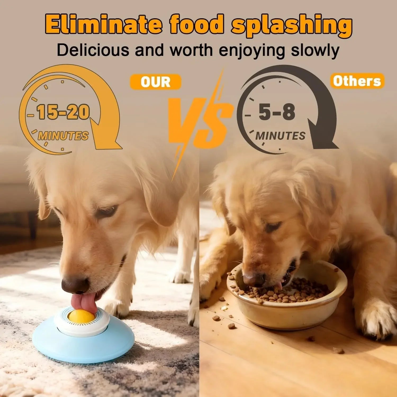 Anti-Slip Dog Lick Bowl Slow Feeder for Liquid Food