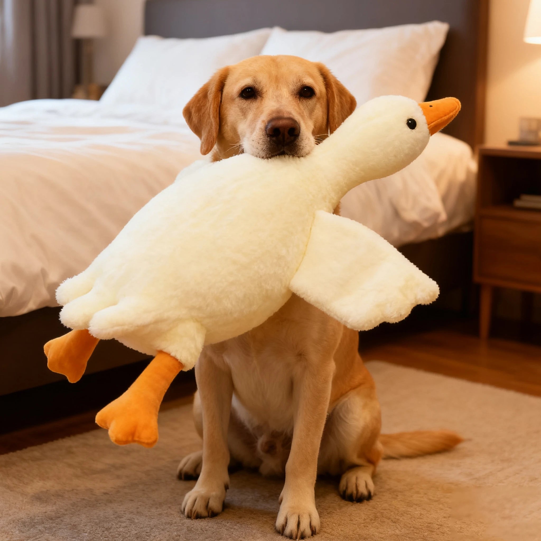 50cm Soft Goose Plush Toy Anxiety Relief Pet Companion Gift