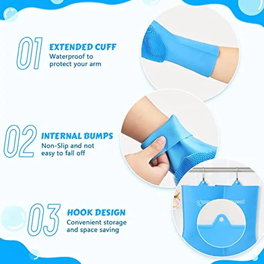 Pet Bathing Shampoo Scrubber Silicone Massage Glove
