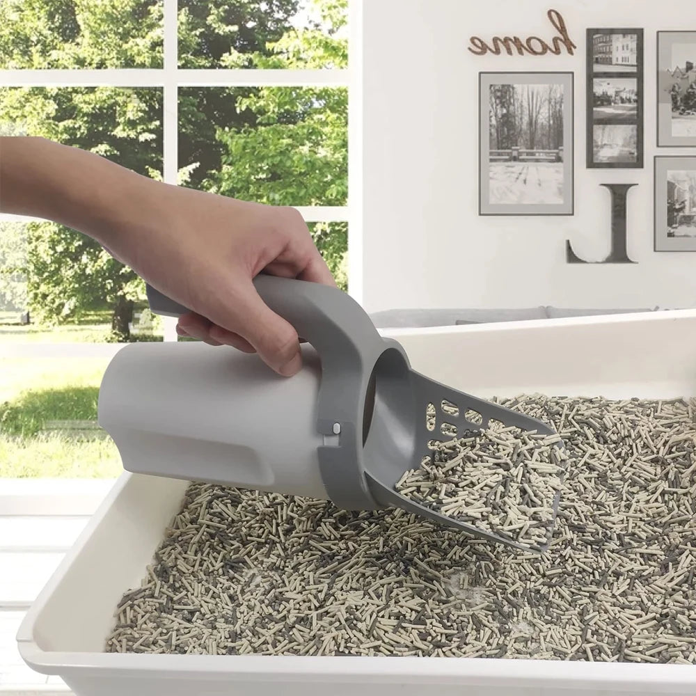 Cat Litter Shovel Scoop Filter Self-Cleaning Garbage Picker