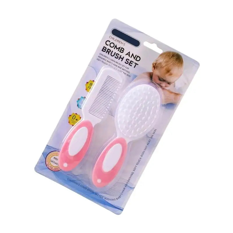 Infant Soft Hair Brush Scalp Cleansing Grooming Comb Set